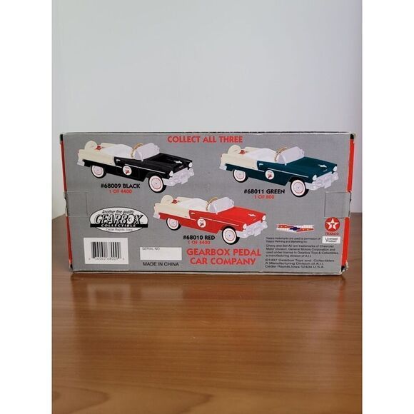 Texaco Fire Chief Black 1955 Chevy Bel Air Diecast Pedal Car By Gearbox #A67 - Picture 5 of 11